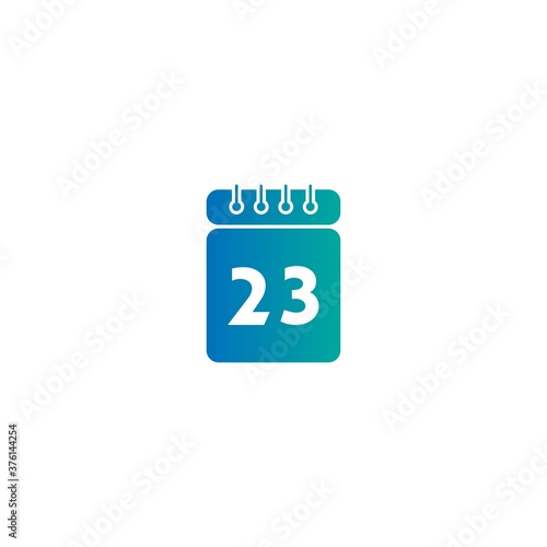 Calendar date icon vector