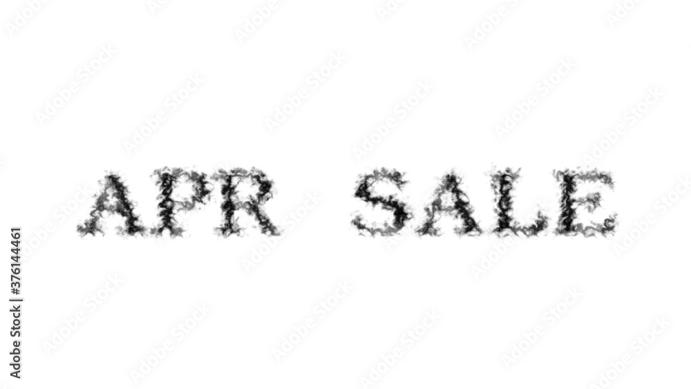 Apr Sale smoke text effect white isolated background. animated text effect with high visual impact. letter and text effect. Apr Sale smoke text effect white isolated background. animated text effect with high visual impact. letter and text effect.