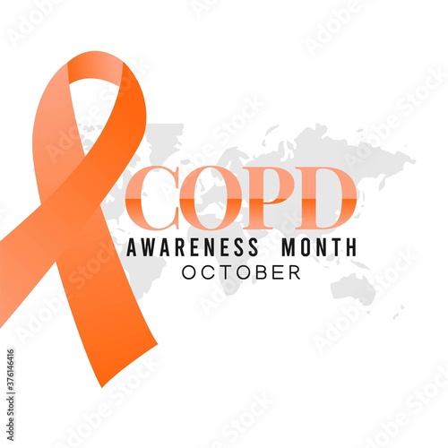 Chronic Obstructive Pulmonary Disease (COPD) Vector Illustration