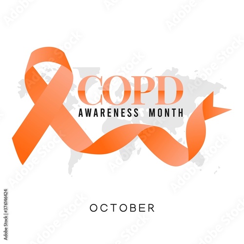 Chronic Obstructive Pulmonary Disease (COPD) Vector Illustration