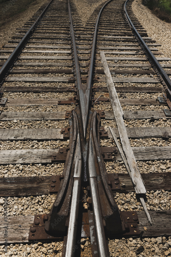 Fototapeta premium old railway tracks