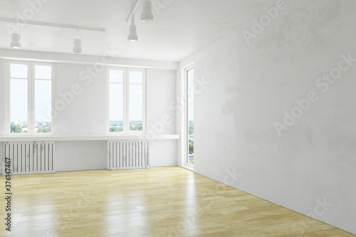 Modern bright room interior...