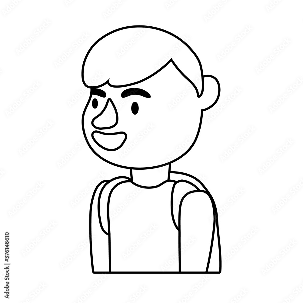 little student boy avatar character little student boy avatar character