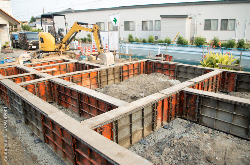 建設現場 基礎工事 建設現場 基礎工事