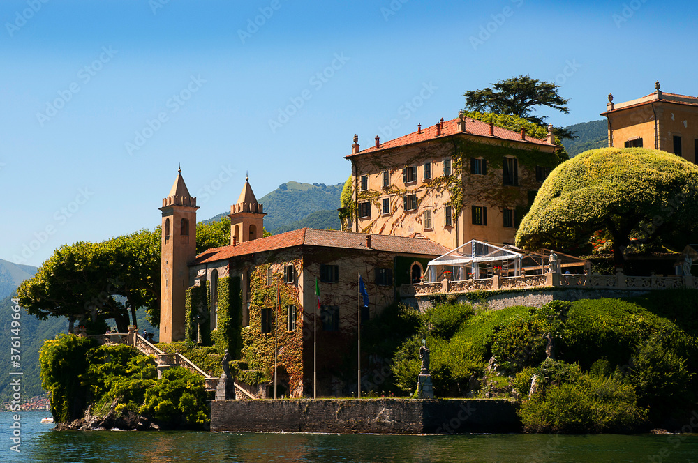 The Villa Balbianello on beautiful  Lake Como in Northern Italy