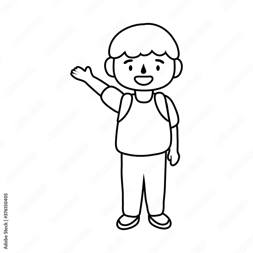 little student boy avatar character little student boy avatar character