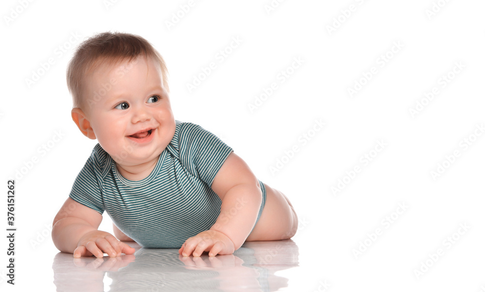 portrait of happy crawling baby boy portrait of happy crawling baby boy