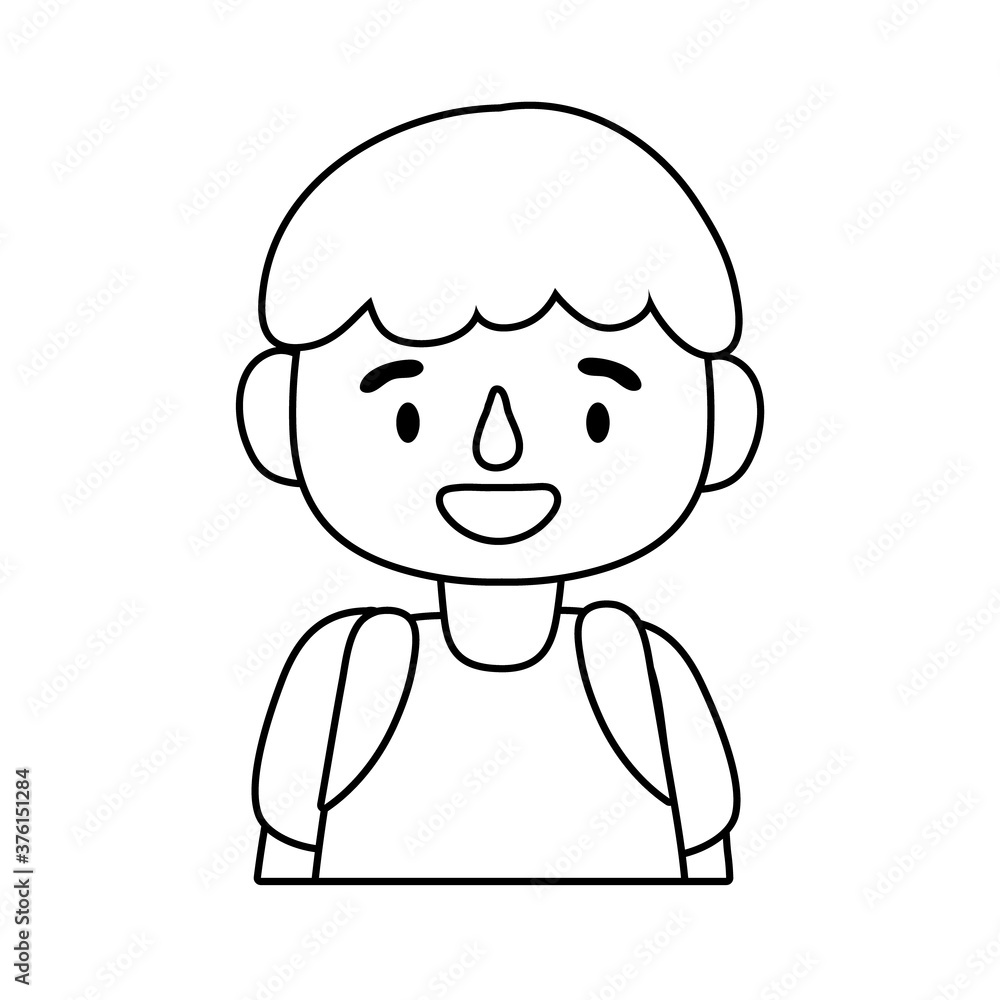 little student boy avatar character little student boy avatar character