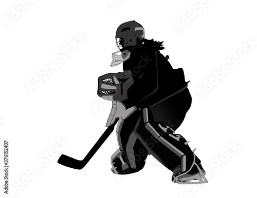 Photography Female Ice Hockey Goal Tender