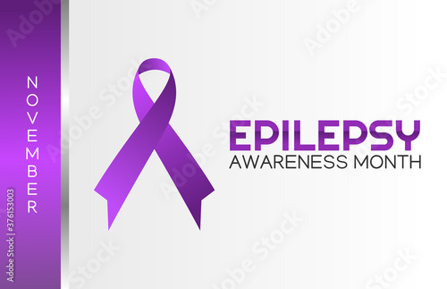 Vector graphic of epilepsy awareness month good for epilepsy awareness month celebration. flat design. flyer design.flat illustration.