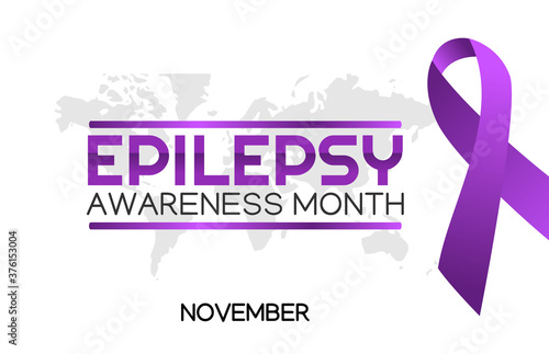 Vector graphic of epilepsy awareness month good for epilepsy awareness month celebration. flat design. flyer design.flat illustration.