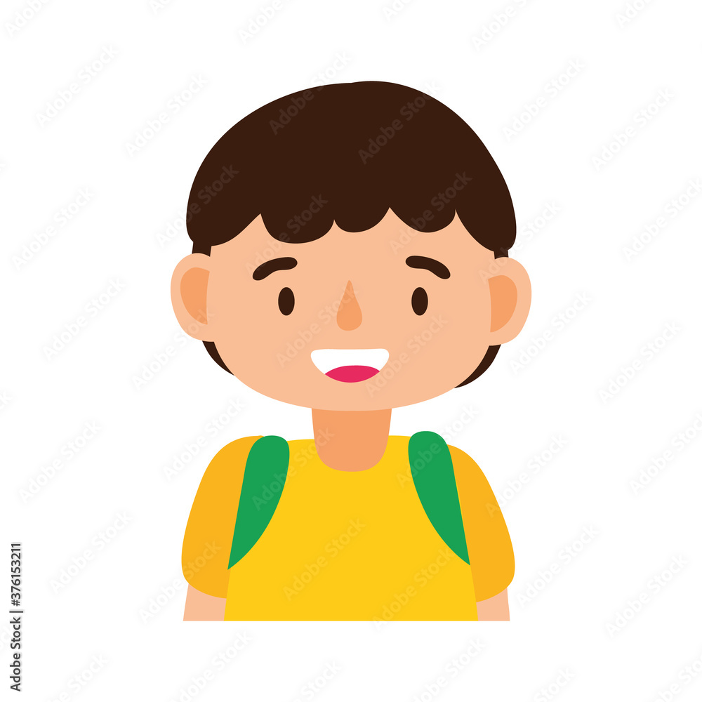 little student boy avatar character