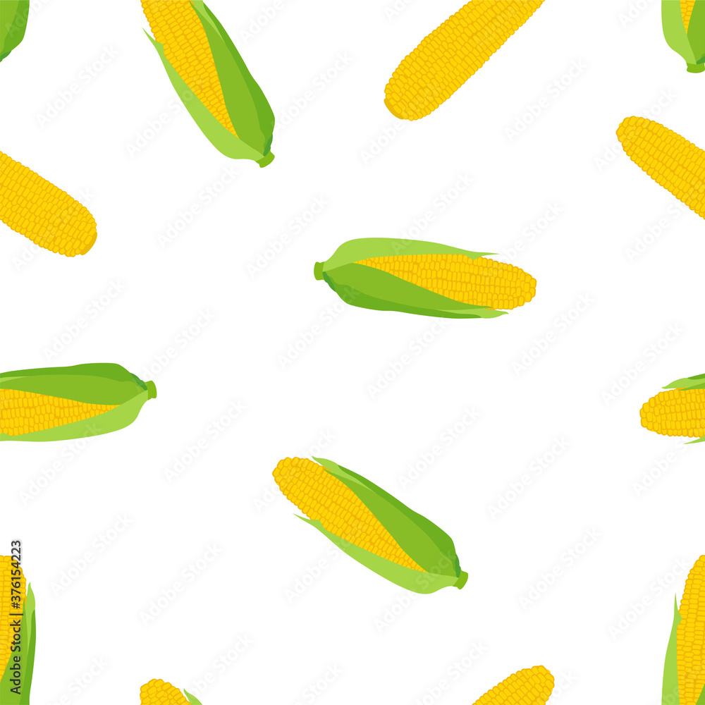 Sweet golden corn. Seamless Vector Patterns Sweet golden corn. Seamless Vector Patterns