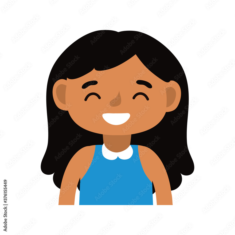 little student girl avatar character