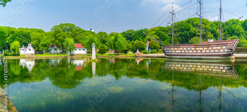 Summer scenery of Wuhan East Lake Scenic Spot