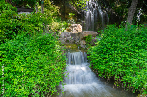 Spring scenery of Huanghelou Forest Park in Wuhan  Hubei