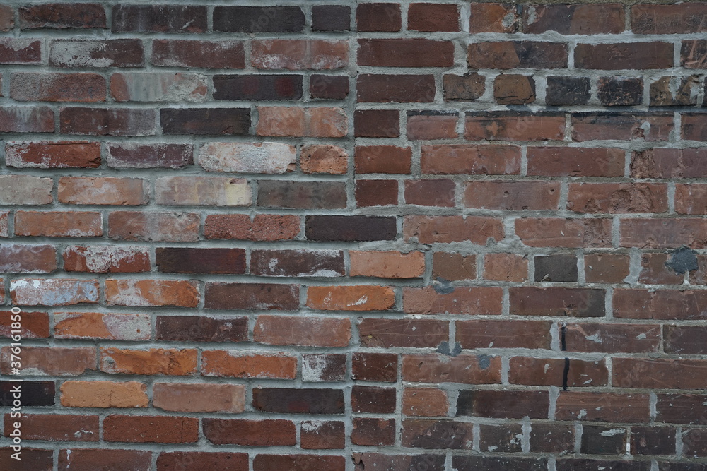 old brick wall with multicolored bricks and old rustic texture pattern old brick wall with multicolored bricks and old rustic texture pattern