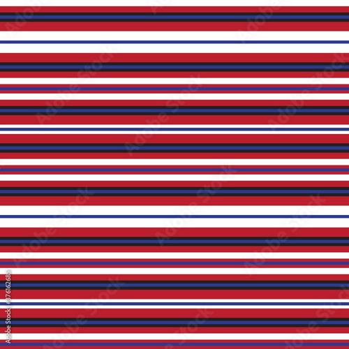 Red Stripe seamless pattern background in horizontal style