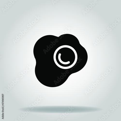 omelette icon or logo in  glyph

