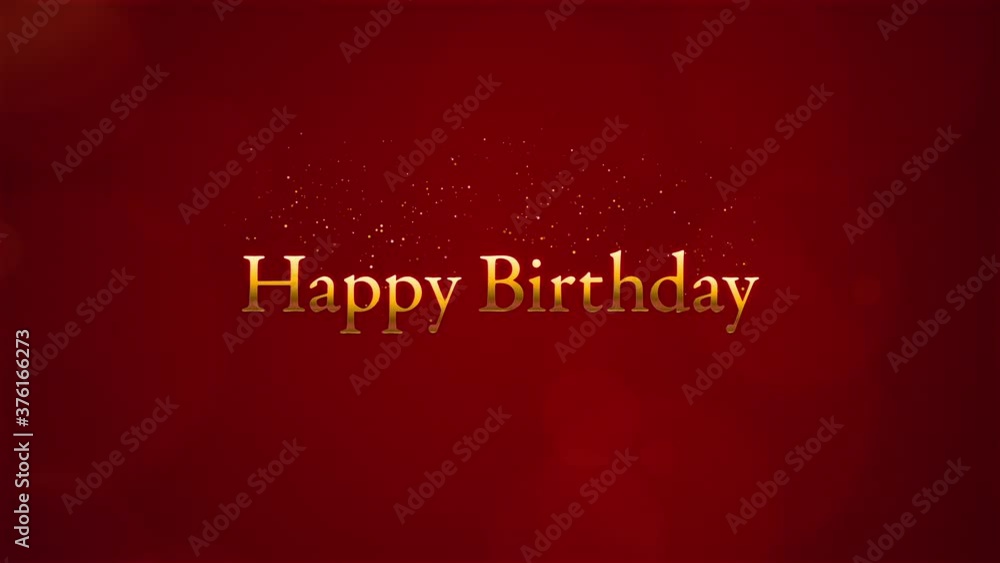 Happy Birthdayのメッセージが入ったエレガントな動画 Happy Birthdayのメッセージが入ったエレガントな動画