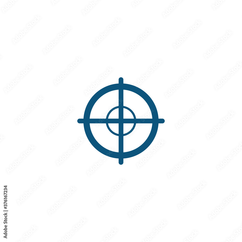 Target icon vector illustration design template Target icon vector illustration design template