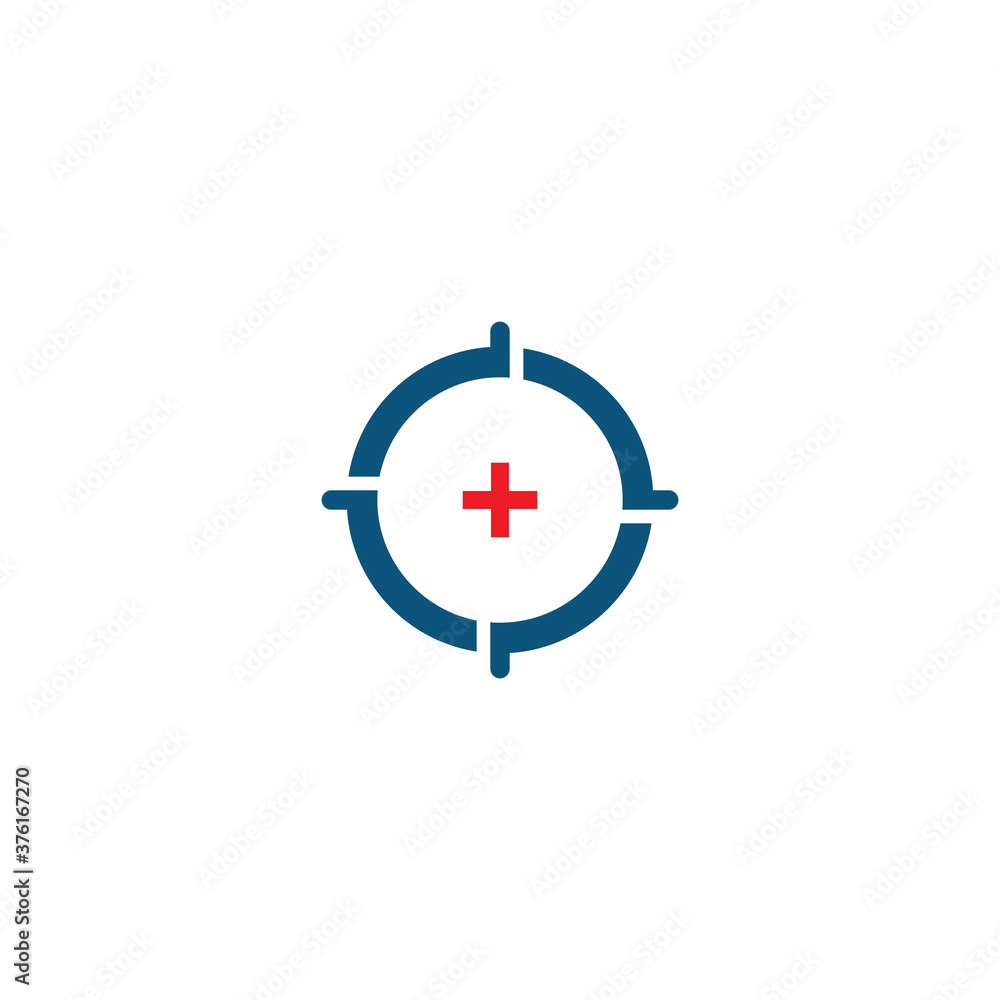Target icon vector illustration design template Target icon vector illustration design template