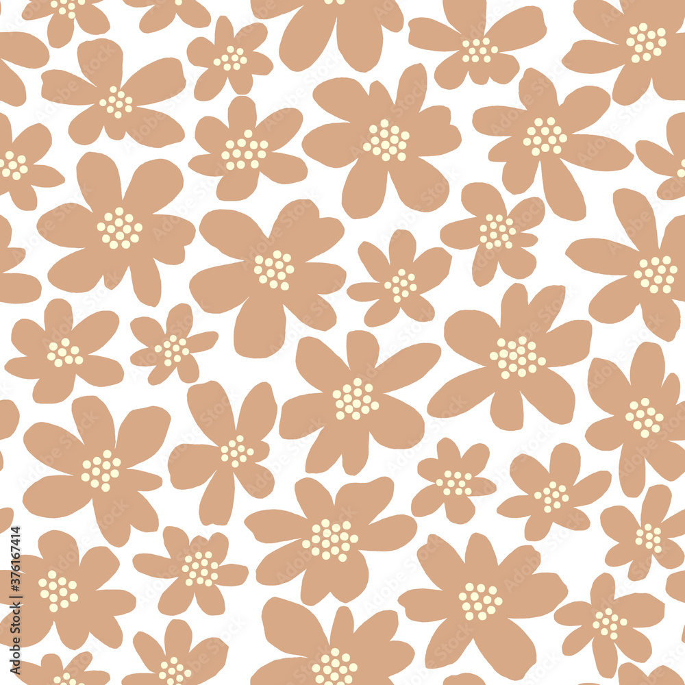 Seamless pattern material of an abstract flower, Seamless pattern material of an abstract flower,