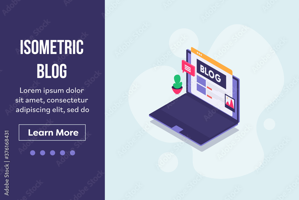 Content marketing, publishing story online, blogging and content publication. Content management and sharing blog post on social media concept. Isometric flat design web banner template with text. Content marketing, publishing story online, blogging and content publication. Content management and sharing blog post on social media concept. Isometric flat design web banner template with text.
