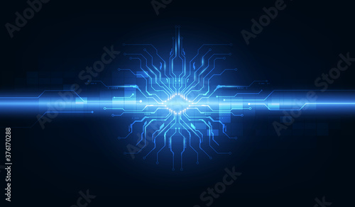 Abstract digital technology operating system background template vector design