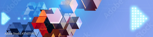 Abstract cubes background for technology conceptual