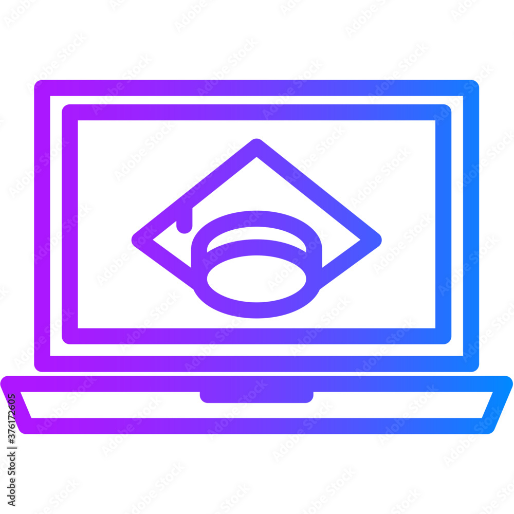 Online school icon Online school icon