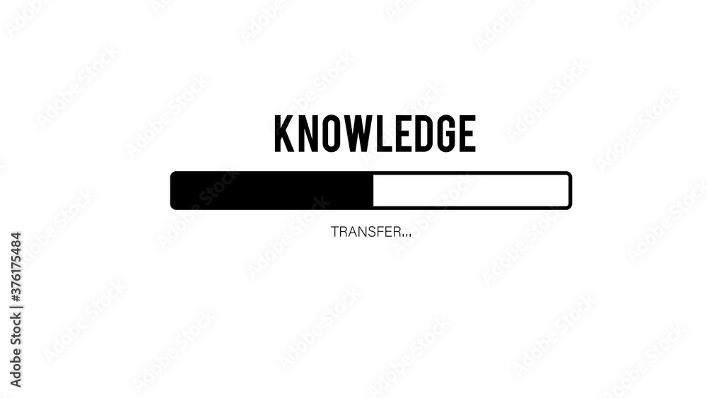 knowledge transfer: electronic connected by plugs exchanging information knowledge transfer: electronic connected by plugs exchanging information