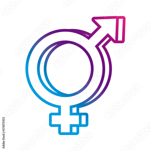 hermaphrodite gender symbol of sexual orientation multy style icon