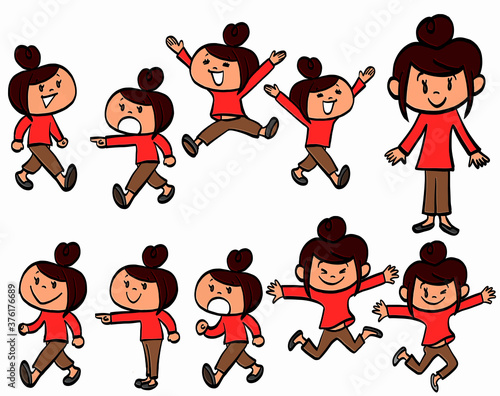 子供の動きのパターン