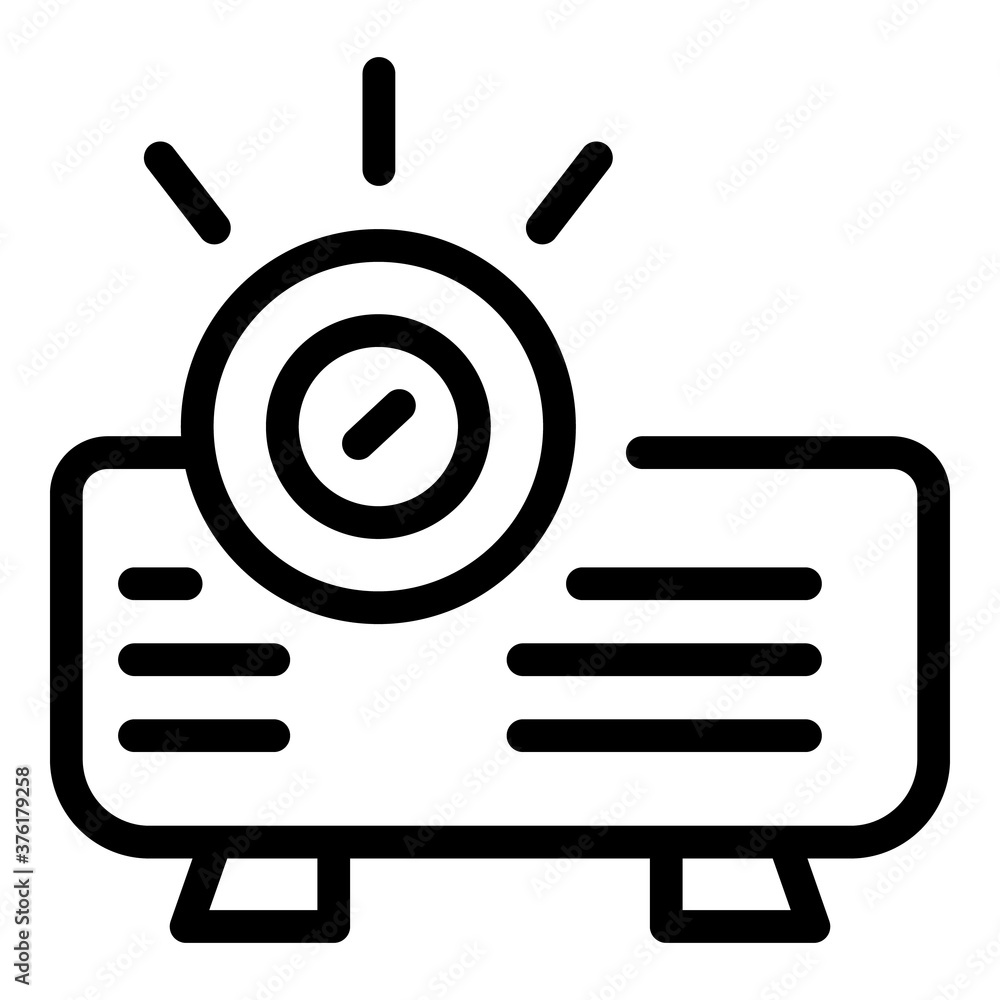 Projector icon. Outline projector vector icon for web design isolated on white background Projector icon. Outline projector vector icon for web design isolated on white background