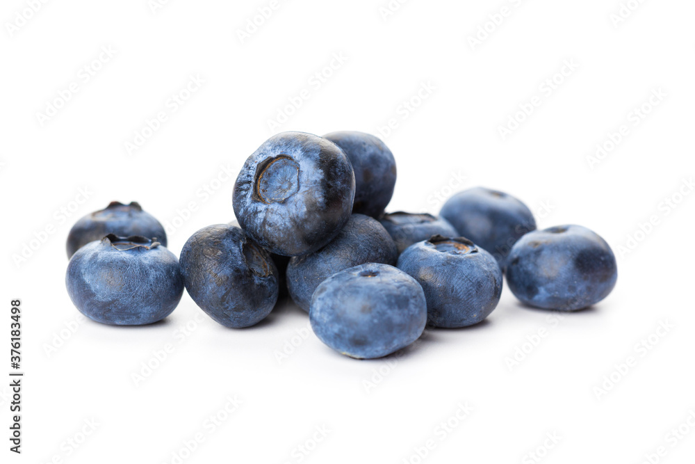 heap of blueberries isolated on white background heap of blueberries isolated on white background