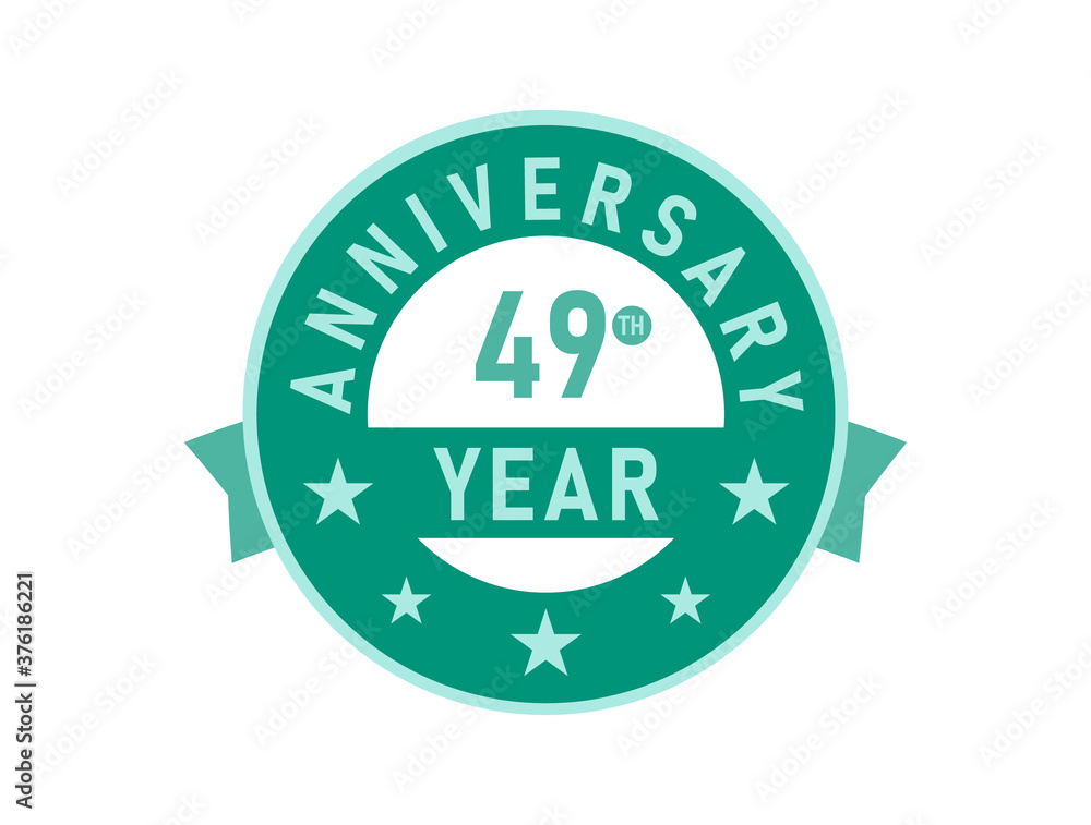 49 years anniversary Modern Badges 49 years anniversary Modern Badges