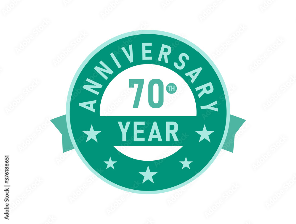 70 years anniversary Modern Badges 70 years anniversary Modern Badges