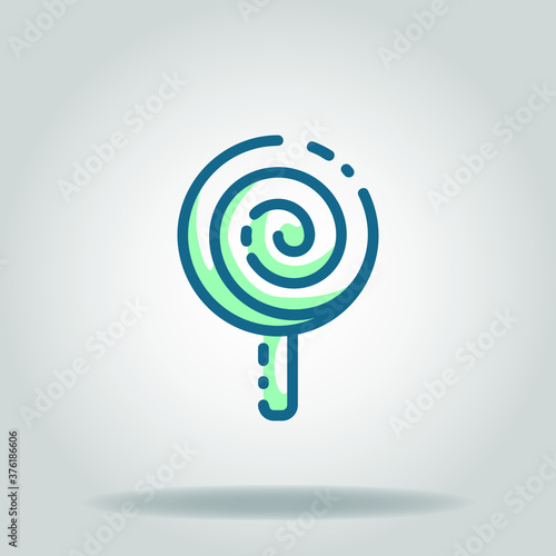 lollipop icon or logo in twotone 