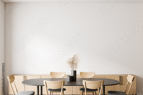 Fotografie, Obraz White dining room interior, close up