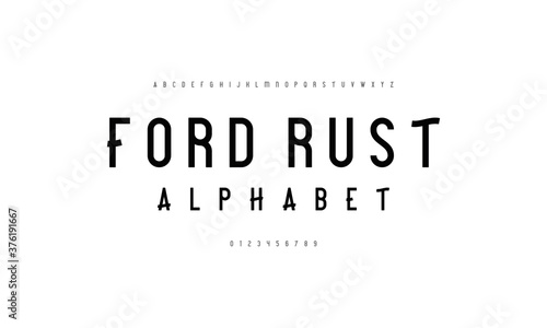Vintage and classic alphabet font set. A to Z display fonts. Vector illustration.