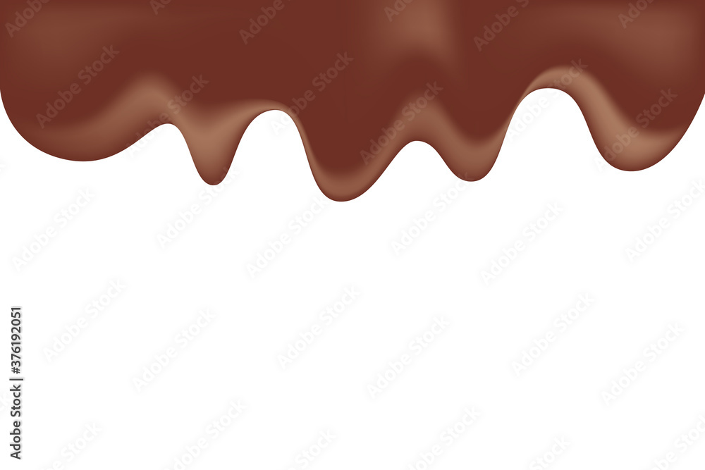 EPS 10 vector. Realistic chocolate is pouring. Good for projects. Chocolate or cocoa cream. EPS 10 vector. Realistic chocolate is pouring. Good for projects. Chocolate or cocoa cream.