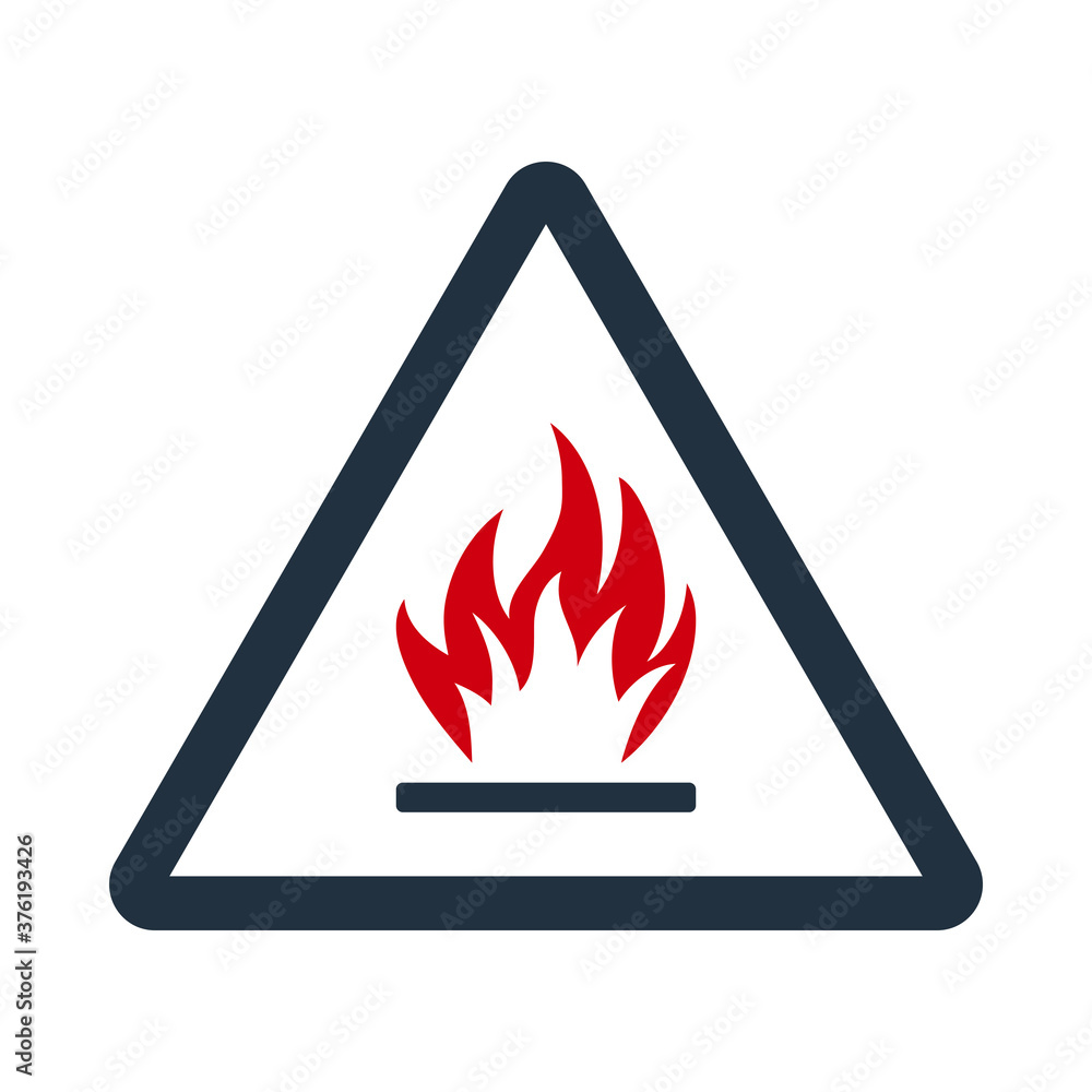 Flammable Icon Flammable Icon