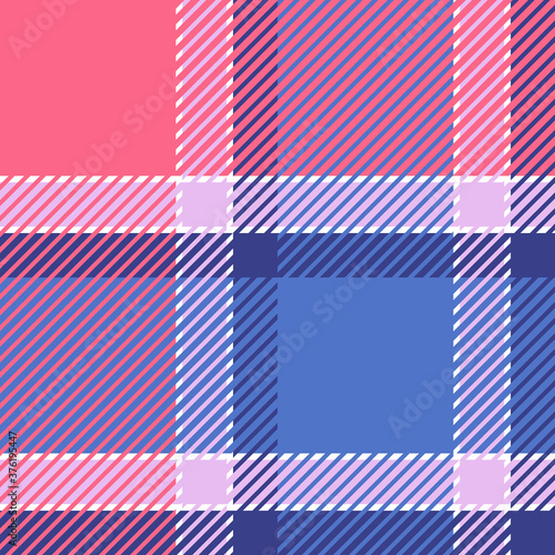Plaid or tartan vector is background or texture in many color of graphic design