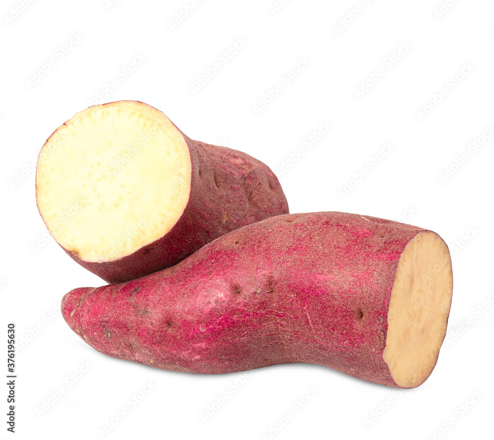 Sweet potato isolated with shadow on white background. Clipping path Sweet potato isolated with shadow on white background. Clipping path
