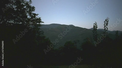 Evening view of the mountain