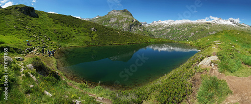 Fototapeta Naklejka Na Ścianę i Meble -  Blick über den Salzbodensee im Osttiroler Innergschlöss