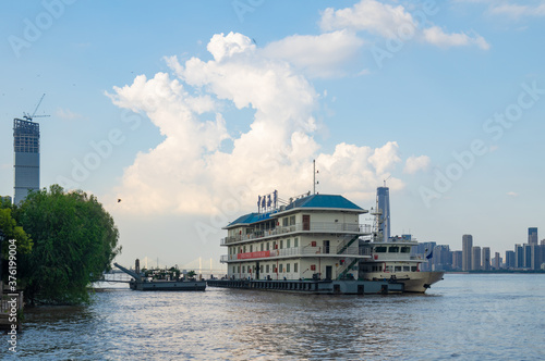 Summer city skyline scenery of Wuhan, Hubei, China