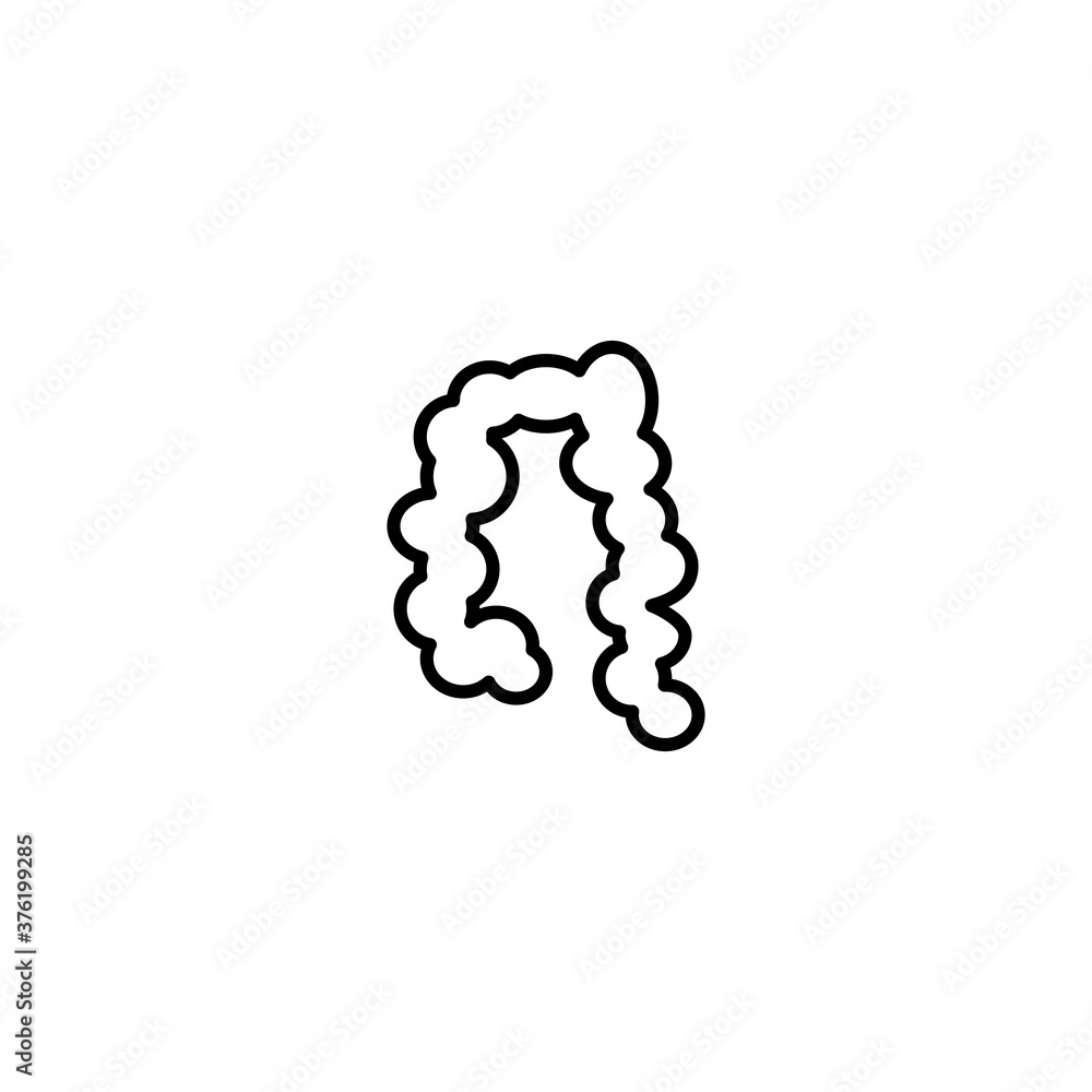 human organs, intestine icon vector illustration human organs, intestine icon vector illustration