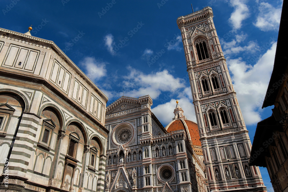 Florence Cathedral, Baptistery and Bell Tower, the most famous city religious monuments